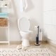YokaHome Stojak na papier toaletowy i szczotkę WC  3w1 czarny + bambus - Yoka 9