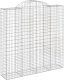vidaXL Łukowaty kosz gabionowy 200x50x200/220 cm, galwanizowane żelazo 2