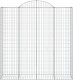 vidaXL Łukowaty kosz gabionowy 200x50x200/220 cm, galwanizowane żelazo 3
