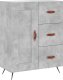 vidaXL Witrynka szarość betonu 69,5x34x180 cm 7