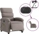 vidaXL Rozkładany fotel masujący, elektryczny, kolor taupe, tkanina 5