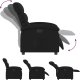 vidaXL Elektryczny fotel rozkładany, czarny, obity tkaniną 7