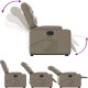 vidaXL Rozkładany fotel pionizujący z masażem, elektryczny, cappuccino 6