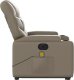 vidaXL Rozkładany fotel pionizujący z masażem, elektryczny, cappuccino 9