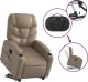 vidaXL Rozkładany fotel pionizujący z masażem, elektryczny, cappuccino 10