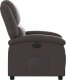 vidaXL Elektryczny fotel rozkładany, ciemny brąz 9