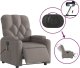 vidaXL Rozkładany fotel masujący, elektryczny, kolor taupe, tkanina 5