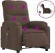 vidaXL Rozkładany fotel elektryczny, masujący, brązowy, mikrofibra 2