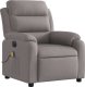 vidaXL Rozkładany fotel masujący, elektryczny, kolor taupe, tkanina 3