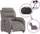 vidaXL Rozkładany fotel masujący, elektryczny, kolor taupe, tkanina 5