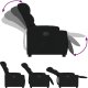vidaXL Elektryczny fotel rozkładany, czarny, obity tkaniną 7