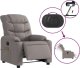 vidaXL Rozkładany fotel masujący, elektryczny, kolor taupe, tkanina 6