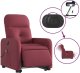 vidaXL Podnoszony fotel masujący, elektryczny, rozkładany, czerwony 5
