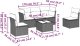 vidaXL 6-częsciowy zestaw mebli ogrodowych z poduszkami, beżowy, polirattan 3