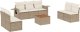 vidaXL 8-częściowy zestaw mebli ogrodowych z poduszkami, beżowy, polirattan 2