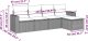 vidaXL 5-częściowy zestaw wypoczynkowy do ogrodu, poduszki, szary rattan PE 3