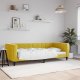 vidaXL Sofa z funkcją spania, żółta, 90x200 cm, obita aksamitem 1