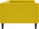 vidaXL Sofa z funkcją spania, żółta, 90x200 cm, obita aksamitem 4