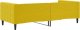 vidaXL Sofa z funkcją spania, żółta, 90x200 cm, obita aksamitem 5