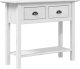 vidaXL Stolik konsolowy BODO, biały, 90x34,5x73 cm, drewno sosnowe 2