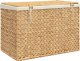 vidaXL Kosz na pranie z 3 przegrodami, 75x42,5x52 cm, hiacynt wodny Lumarko! 6
