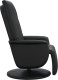 vidaXL Rozkładany fotel z podnóżkiem, czarny, sztuczna skóra 4