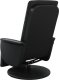 vidaXL Rozkładany fotel z podnóżkiem, czarny, sztuczna skóra 5