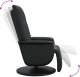 vidaXL Rozkładany fotel z podnóżkiem, czarny, sztuczna skóra 6