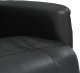 vidaXL Rozkładany fotel z podnóżkiem, czarny, sztuczna skóra 7