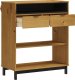vidaXL Stolik barowy FLAM, 92x45x110 cm, lite drewno sosnowe 4