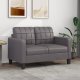 vidaXL 2-osobowa sofa, szary, 120 cm, sztuczna skóra 1