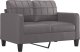 vidaXL 2-osobowa sofa, szary, 120 cm, sztuczna skóra 1