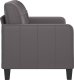 vidaXL 2-osobowa sofa, szary, 120 cm, sztuczna skóra 3