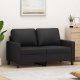 vidaXL 2-osobowa sofa, czarna, 120 cm, sztuczna skóra 1