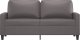 vidaXL 2-osobowa sofa, szary, 140 cm, sztuczna skóra 3