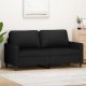vidaXL Sofa 2-osobowa, czarna, 140 cm, tapicerowana aksamitem 1