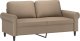 vidaXL 2-osobowa sofa, kolor cappuccino, 140 cm, sztuczna skóra 2