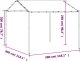 vidaXL Baldachim ogrodowy, antracytowy, 3x3 m, stal i tkanina Lumarko! 8