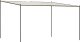 vidaXL Altana, biała, 4x4 m, 180 g/m, tkanina i stal 1