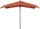 vidaXL Parasol ogrodowy na drewnianym słupku, terakota, 300x300x273 cm 3