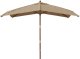vidaXL Parasol ogrodowy na drewnianym słupku, taupe, 300x300x273 cm 3