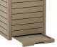 Skrzynia ogrodowa vidaXL Zewnętrzny kosz na śmieci, jasnobrązowy, 41x41x86 cm, PP 8