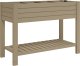 vidaXL Donica do podwyższonej rabaty, jasnobrązowa, 110x45x79 cm, PP 2
