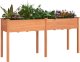 vidaXL Kwietnik z wyściółką, brązowy, 161x45x76 cm, drewno jodłowe 3