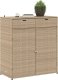 Szafa ogrodowa vidaXL Szafka ogrodowa, beżowa, 105x55x113 cm, polirattan 4