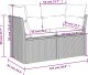 vidaXL Sofa ogrodowa z poduszkami, 2-osobowa, czarna, polirattan 8