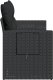 vidaXL Sofa ogrodowa z poduszkami, 2-osobowa, czarna, polirattan 6