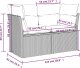 vidaXL Sofa ogrodowa z poduszkami, 2-osobowa, czarna, polirattan 8