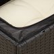 vidaXL Sofa ogrodowa z poduszkami, 2-osobowa, czarna, polirattan 7
