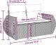 vidaXL Sofa ogrodowa z poduszkami, 2-osobowa, czarna, polirattan 8